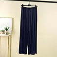thumbnail image 5 of Pajama Pants for Women Soft Comfy Wide Leg Lounge Sleep Bottom Stretch Elastic Waisted Baggy Pajama Bottoms, 5 of 7
