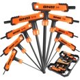 MLWWS8Piece THandle Hex Key Set (Long and Short Handles), SAE Metric Hex Key Set, Suitable