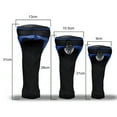 thumbnail image 4 of SPRING PARK 3Pcs Anti wear Golf Club Head Covers Protective Hat Cap Nylon Sleeve for Outdoor, 4 of 7
