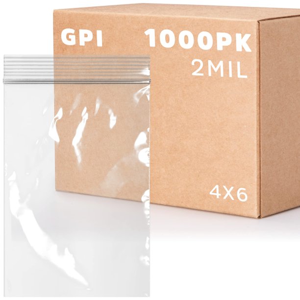 Bolsas de plástico con cierre con cierre GPI Case 1000 de 10,16 cm x 15,24 cm