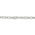 thumbnail image 3 of 925 Sterling Silver 5mm 8 Inch Rolo Charm Bracelet Chain, 3 of 8