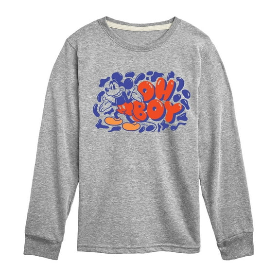 Disney - Oh Boy - Youth Long Sleeve Graphic T-Shirt