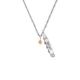 thumbnail image 2 of Delight Jewelry Goldtone Mini July - Red Crystal Heart Silvertone Best Friends Forever Bar Charm Necklace, 23", 2 of 4