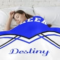 thumbnail image 4 of Cheerleader Cheer Print Personalized Blanket with Name Soft Fleece Throw Blankets for Women Men Birthday Wedding Gift 60X80 inch, 4 of 5