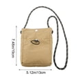 thumbnail image 3 of Small Crossbody Sling Bag for Phone, Lightweight Nylon and Polyester, Adjustable Shoulder Strap, Compact 19 x 13 x 4 cm, Multiple Solid Colors for Daily Use and Outdoor Activities, 3 of 6