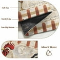 thumbnail image 6 of Vintage Rooster Area Rug 4x6 FT,Non Slip Kids Room Carpet,Watercolor Spring Floral Farmhouse Animals Washable Soft Floor Carpet Non-Shedding Throw Rug for Dorm Kitchen Study Room Home Office Bedside, 6 of 9