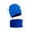 Blue, variant on ZACPNCV Kids Fashion Hip Hop Winter Hat Warm Comfortable Solid Color Head Cap Scarf Set For Girls Boys Pink