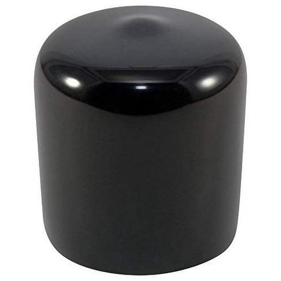 (Pack of 25) Caplugs 1-3/8" to 1-7/16" Round Black Vinyl Flexible End Cap Bolt Screw Rubber Thread Protector Safety Cover | for 1.375 Inch Pipe Post Tubing Rod OD Protective Cover