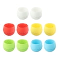 thumbnail image 4 of Mosiee 10Pcs Mini Plastic Flower Pot Round Succulent Pot Small Flower Plant Planter Colorful Nursery Box Trays Transplant Flower Pots, 4 of 9