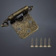 thumbnail image 4 of 12 (6 Pairs) Antique Brass Self-Closing Cabinet Hinge for Kitchen with Screws, 4 of 9