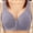 Blue, variant on Womens Fashion Bra Wire Free Front Closure Push Up Breathable ABC Cup Plus Size Daily Bras
