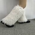 thumbnail image 4 of Yokua Y2K Faux Furs Leg Warmer,Warm Soft Cozy Fuzzy Leg Warmer Boot Cuffs Covers, 4 of 21
