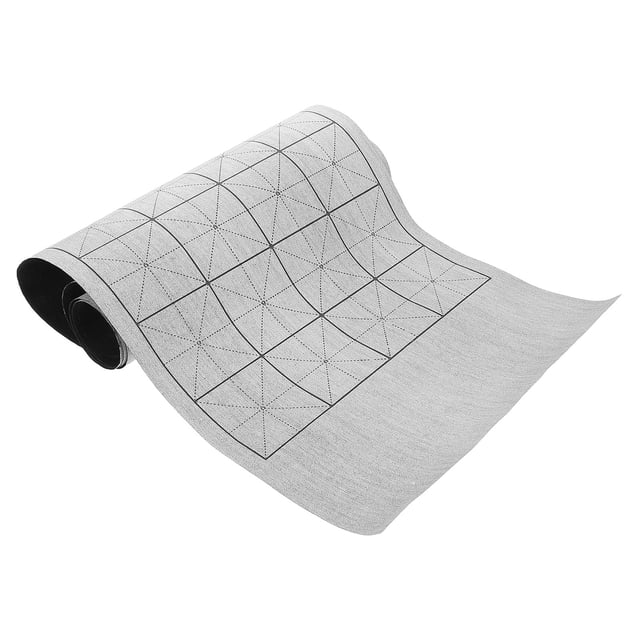 OULII Tapis d'Écriture Réutilisable pour Étudiants Motif Grille Rectangulaire Gris 1Ensemble Rentrée Scolaire