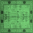 thumbnail image 1 of Ahgly Company Indoor Square Oriental Emerald Green Traditional Area Rugs, 4' Square, 1 of 4