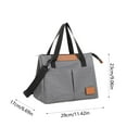 thumbnail image 3 of Dmlowu Lunch Bag 11x9" Durability Lunch Box for Women Men Insulated Lunch Box Outdoor Dirt Proof Lunch Tote Bag for Travel Office Back to School Supplies, 3 of 7