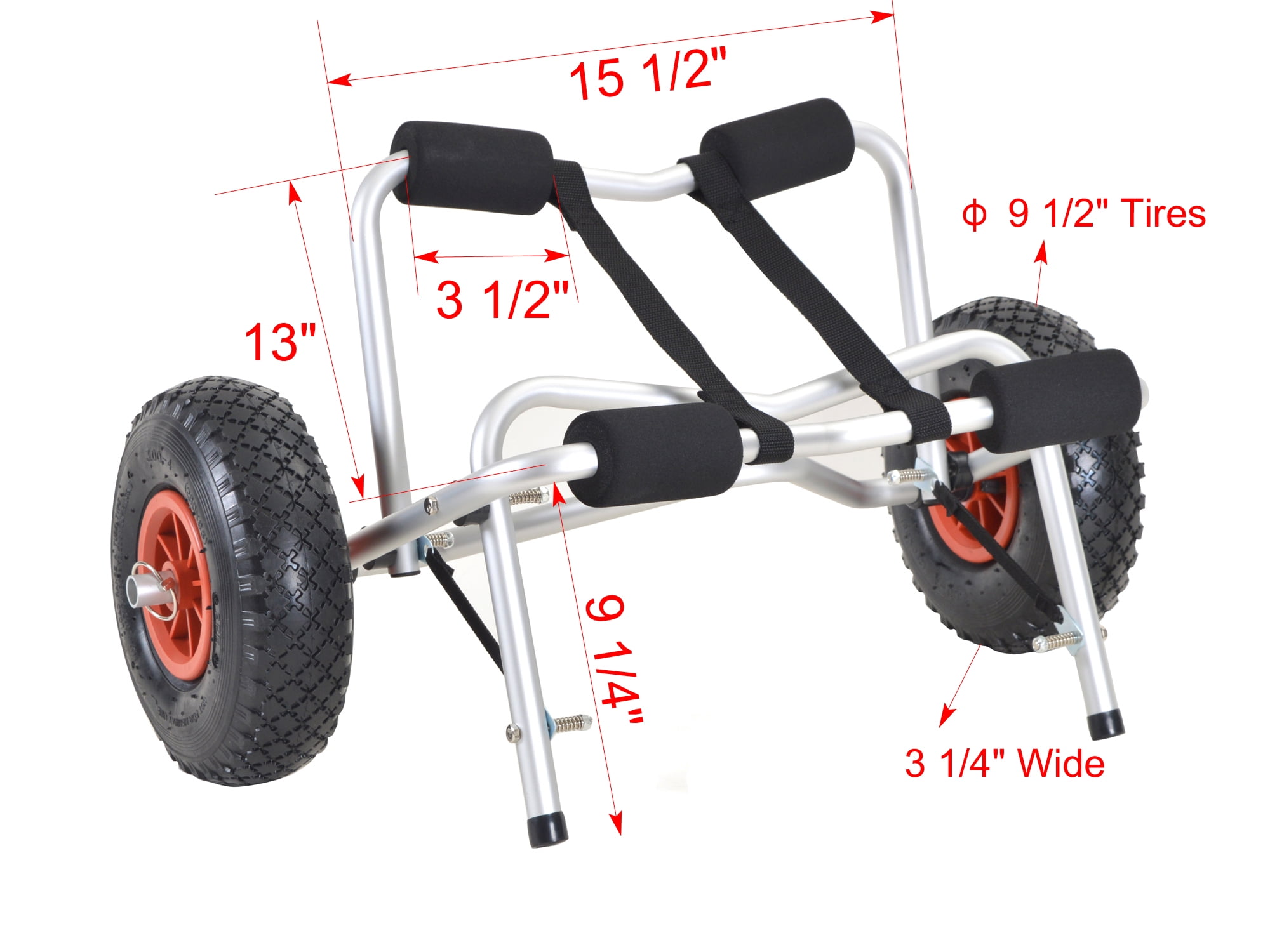 Calhome Boat Kayak Canoe Carrier Transport Trailer Tote Trolley Dolly Wheel w/Free Cell Phone Bag