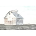 thumbnail image 3 of Villa, Mlli 18x13 Black Modern Framed Museum Art Print Titled - Sunset White Barn, 3 of 5