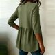 thumbnail image 5 of Neewe Women's Cotton Linen 2026 Fashion Tops 3/4 Length Sleeve Casual Blouses Summer Tees Shirts S-2X, 5 of 6