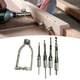 thumbnail image 5 of Taladro para agujeros cuadrado, soporte fijo de acero con 4 taladros, carpintería duradera para máquinas perforadoras, máquina de embutir, prensa de, 5 of 7