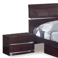 thumbnail image 3 of 80'' X 79''  X 42.5'' Modern Eastern King Wenge High Gloss Bed, 3 of 4