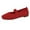Red, variant on Shoes for Women,Pretty Ballerinas Balerina Shoes Flat Summer Shoes Girls Comfortable Velvet Shoes Width H Traditional Shoes Elegant Gymnastics Shoes,Walking Shoes(Size:7.5)