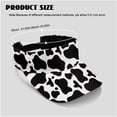 thumbnail image 7 of Aplkyhs Cow Print Women's Golf Shirt and Sun Visor Hat Set Short Sleeve Golf Shirts Quick Dry Moisture Wicking Fabric Adjustable UV Protection Sun Hat Cap for Golf Tennis Hiking, 7 of 7