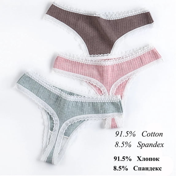 Women Panties G-String Underwear Fashion Thong Sexy Cotton Panties Ladies G-String Soft Lingerie Solid Low Rise Panty