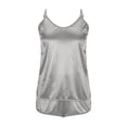 thumbnail image 7 of Besolor Women's Satin Pajamas Summer Sleeveless Spaghetti Strap Cami Tops and Shorts 2 Piece Sets Sleepwear Pjs, 7 of 7