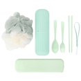 thumbnail image 1 of Bola de baño, caja de pasta de dientes portátil, caja de pasta de dientes para baño, juego de viaje para acampar, funcionalidad inteligente, 1 of 13