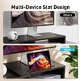 thumbnail image 2 of Dual Monitor Stand Riser with Adjustable Length & Angle, Multifunctional Double Monitor Riser with 2 Slot for PC, Computer, 2 of 8