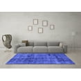 thumbnail image 3 of Ahgly Company Machine Washable Indoor Rectangle Persian Blue Bohemian Area Rugs, 2' x 4', 3 of 4