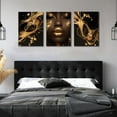 thumbnail image 3 of African American Canvas Wall Art Black Man Trend Wall Decor Pictures Fashion African Posters Prints for Bedroom Living Room Bathroom Office Home Decoration Prepare（Only canvas）, 3 of 6