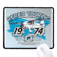 thumbnail image 1 of 1974 plane aereo tou pattern mousepad stitched edge mat rubber gang pad, 1 of 2