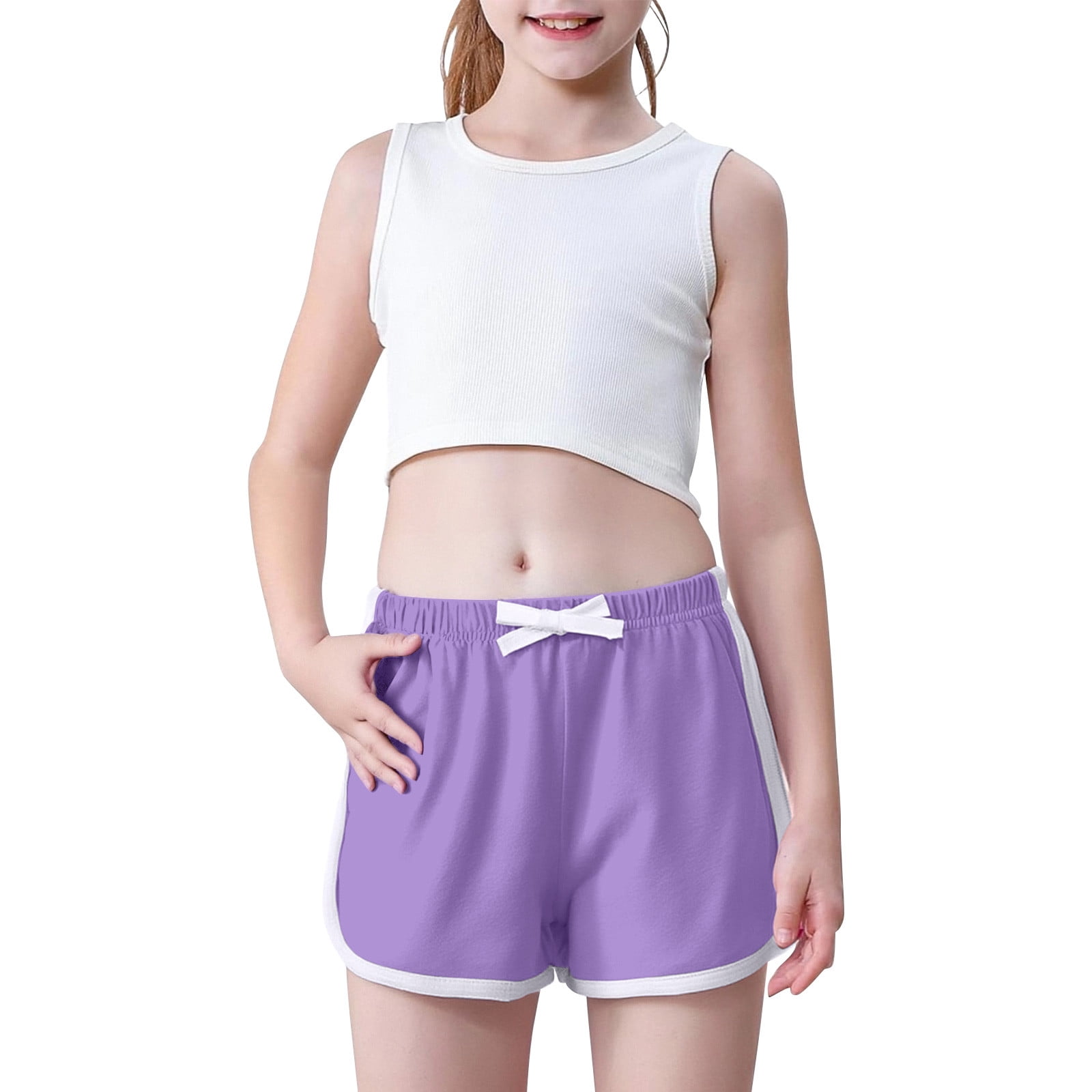XMMSWDLA Kids Clothing Sets Girls Boys 5 Pack Running Athletic Cotton Shorts, Kids Baby Workout and Fashion Summer Beach Sports Multicolor Baby Clothing Sets 0-24 Months