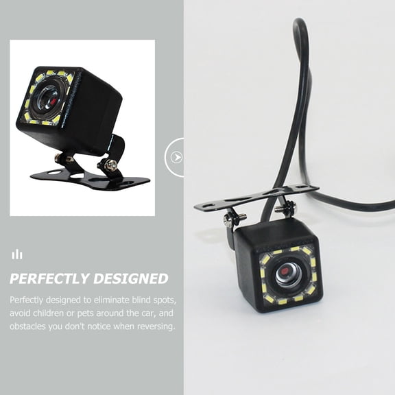 FOMIYES Backup Camera Replacement Plastic Black 1 Set