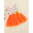 thumbnail image 3 of Kiapeise Toddler Kids Girl Easter Dress Sleeveless Rabbit Print Mesh Tulle Tutu Dress One Piece Striped Bow Bunny Dress, 3 of 9