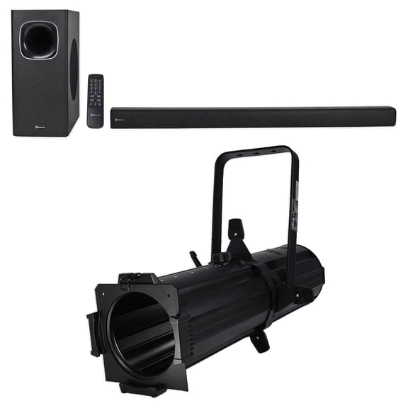 Chauvet DJ EVE E-100Z 100w White Ellipsoidal Projector Spot Light Soundbar