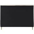 thumbnail image 5 of Meridian Furniture Zara Contemporary Cream Velvet Queen Bed, 5 of 15