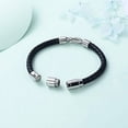 thumbnail image 5 of Urn Bracelet for Ashes for Men/Women Leather Bracelets with Clasp Wristband Cuff Urn Bangle Bracelets for Men Women Cremation Bangle, 5 of 6