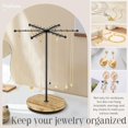 thumbnail image 4 of Soporte para collares y joyas Poyilooo, giratorio, 48 ganchos, 4 of 6