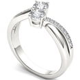 thumbnail image 2 of 1/2 Carat T.W. Diamond 10kt White Gold Two-Stone Bypass Band, 2 of 5