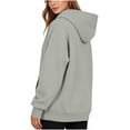 thumbnail image 5 of POROPL Women's Sweatshirts,Oversized Pullover Hoodie Casual Long Sleeve Fleece Top with Pockets, 5 of 6