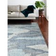 thumbnail image 6 of Bashian L124-BL-5X7.6-LM101 5 ft. x 7 ft. 6 in. Luminous Collection Contemporary Viscose & Wool Hand Tufted Area Rug, Blue, 6 of 6