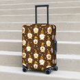 thumbnail image 2 of Lsque Flowers And Gnomes Bees Printed Luggage Cover, Travel Luggage Protector,Scratch and Dirt Resistant, Fits 18-32 Inch Luggage - Small, 2 of 9