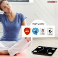 thumbnail image 5 of Digital Scale Precision Bathroom Scale Display Step-On Technology Body Weight (01 B Black), 5 of 12