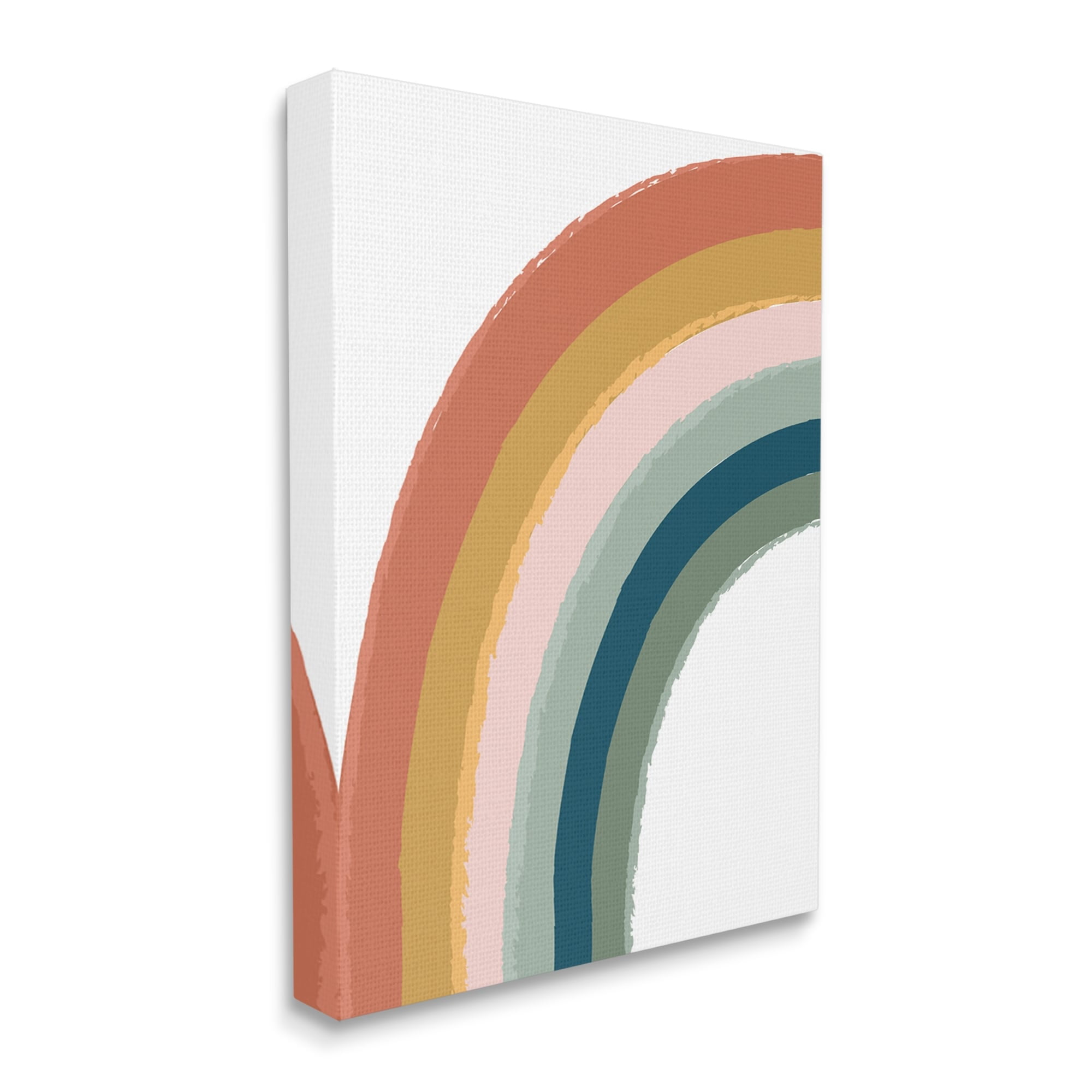 Stupell Industries End of Rainbow Chalk Smudge Pattern Nature Doodle ,36 x 48, Design by Lisa Perry Whitebutton