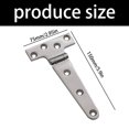 Pivot Door Section Storage Box Lid Hinge, T Shaped Design with 2.95 x 5.98 Inch Sections ...