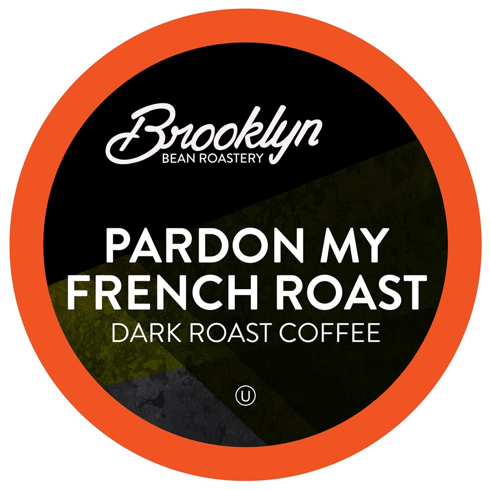Brooklyn Bean Roastery French Roast KCup Coffee Pods, Dark Roast, 40 Count