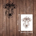 thumbnail image 2 of Cow Stencils Template 11.6x8.3 inch Plastic Flower Cow Drawing Painting Stencils Rectangle Reusable Stencils for Painting on Wood, Floor, Wall and Tile, 2 of 9
