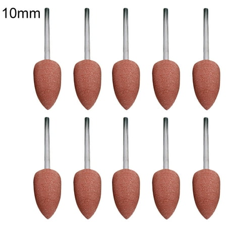 

fanshao 10Pcs 2.35 Shank Reliable Abrasive Head Different Specifications Fine Workmanship Accessories Practical Buffing Head for DIY Grinding